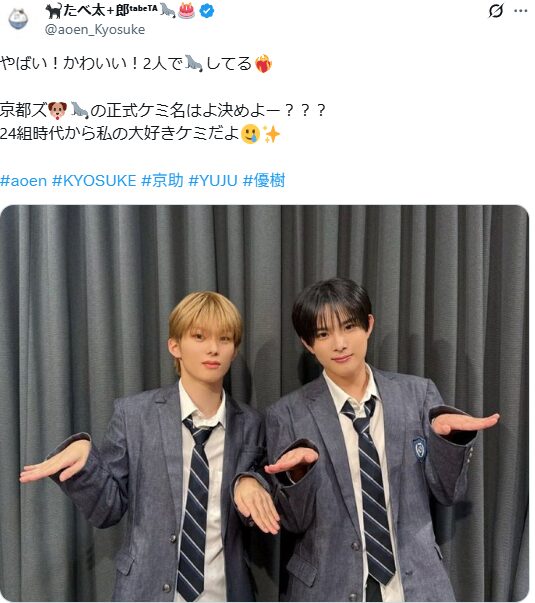 aoenアオエンケミ名コンビ